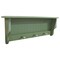 Contemporary Home Living 36" Distressed Sage Green Rectangular Storage Shelf with Pegs